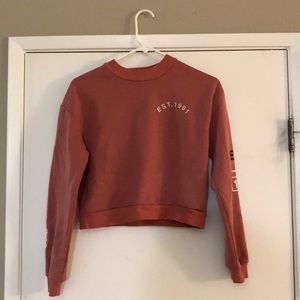 Mauve pink crop top sweater size 4